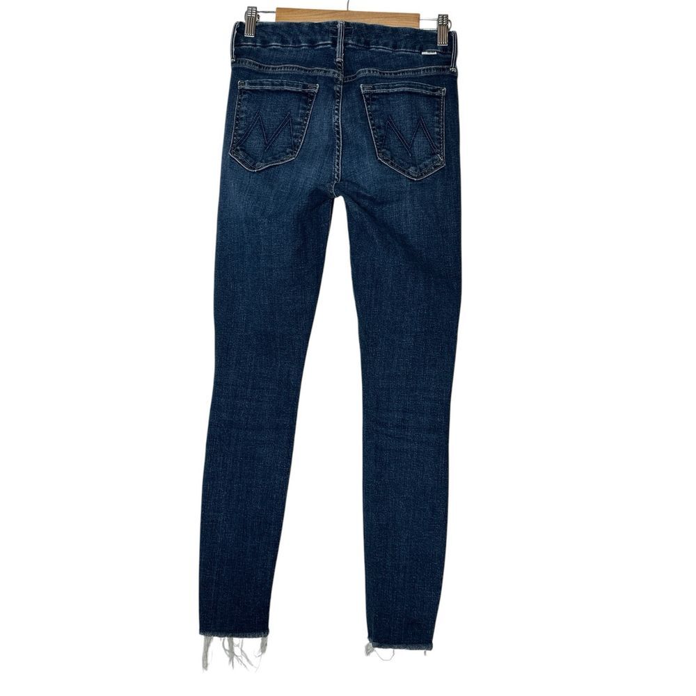 MOTHER Jeans The Looker Ankle Fray Stretch Denim Women's Size 26 Blue Modern